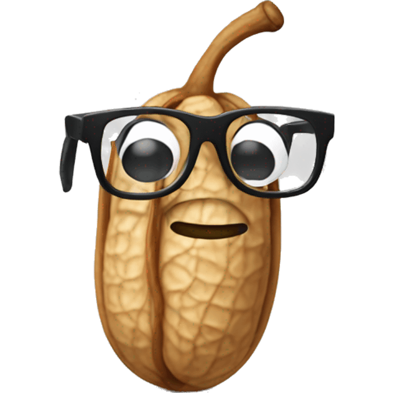 Peanut with glasses talking on the phone  emoji