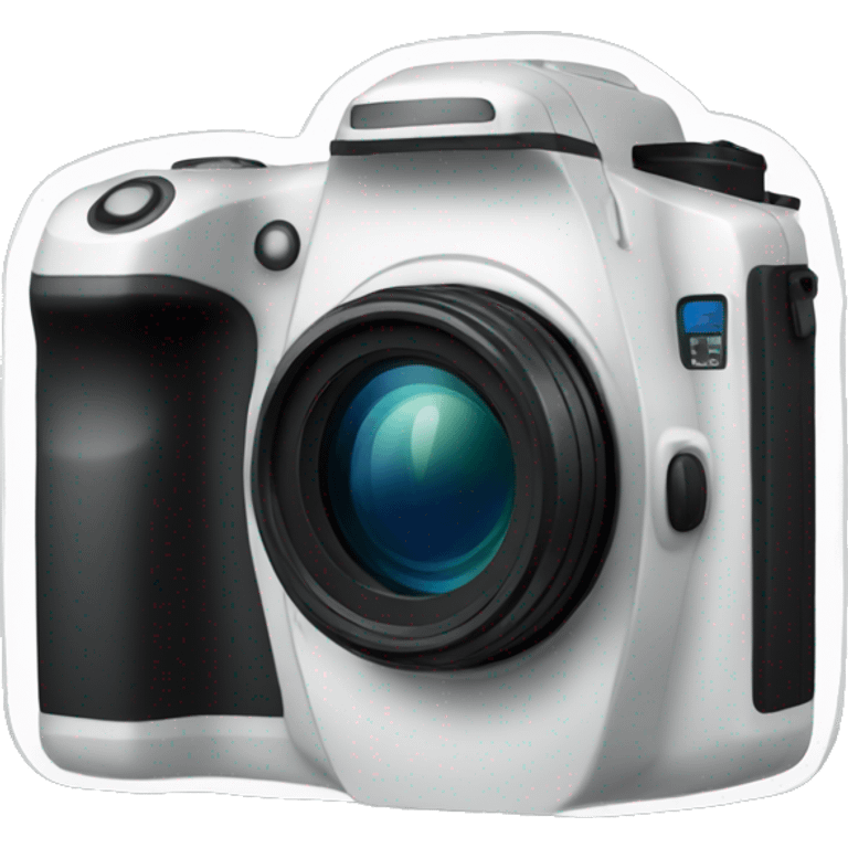 a digital camera with a big objective emoji