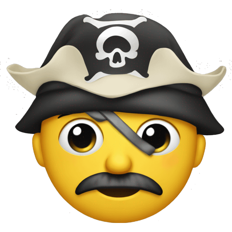 One eyed pirate emoji