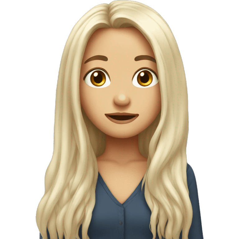 Long hair girl  emoji