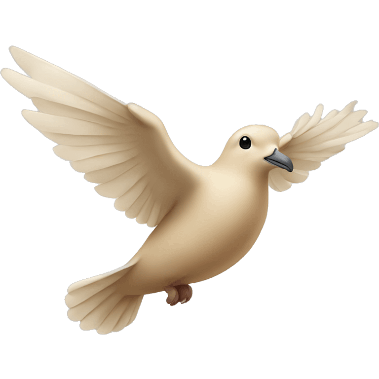 Beige Dove flying  emoji