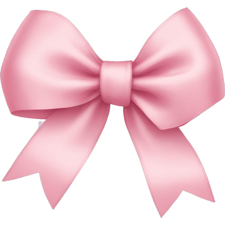 light pink ribbon bow emoji