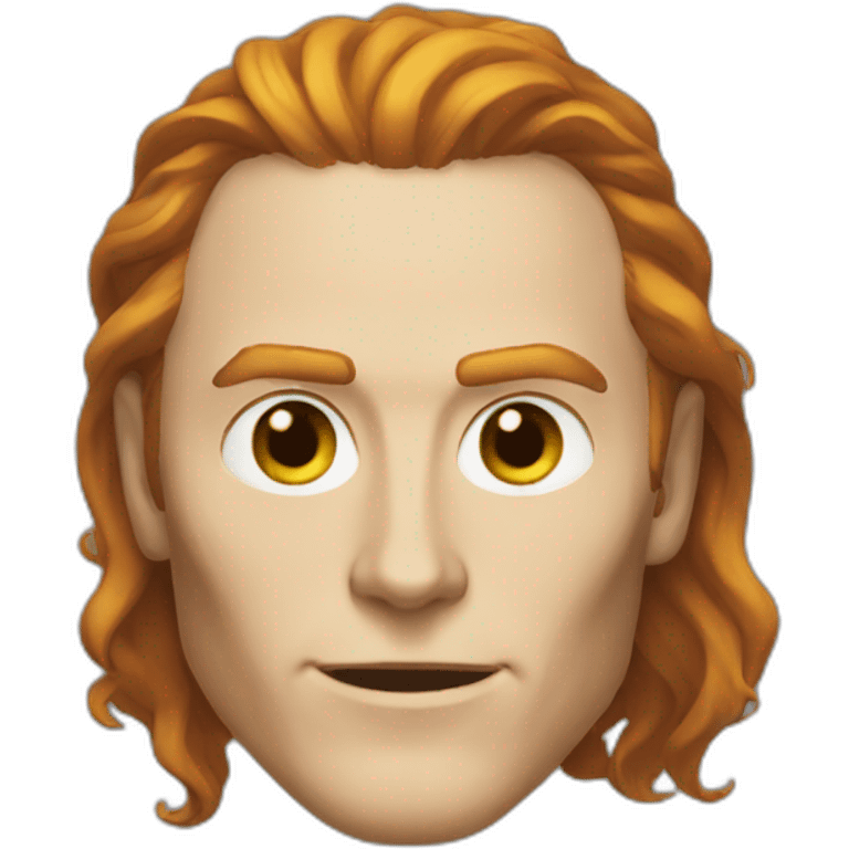 loki mask ginger hair emoji