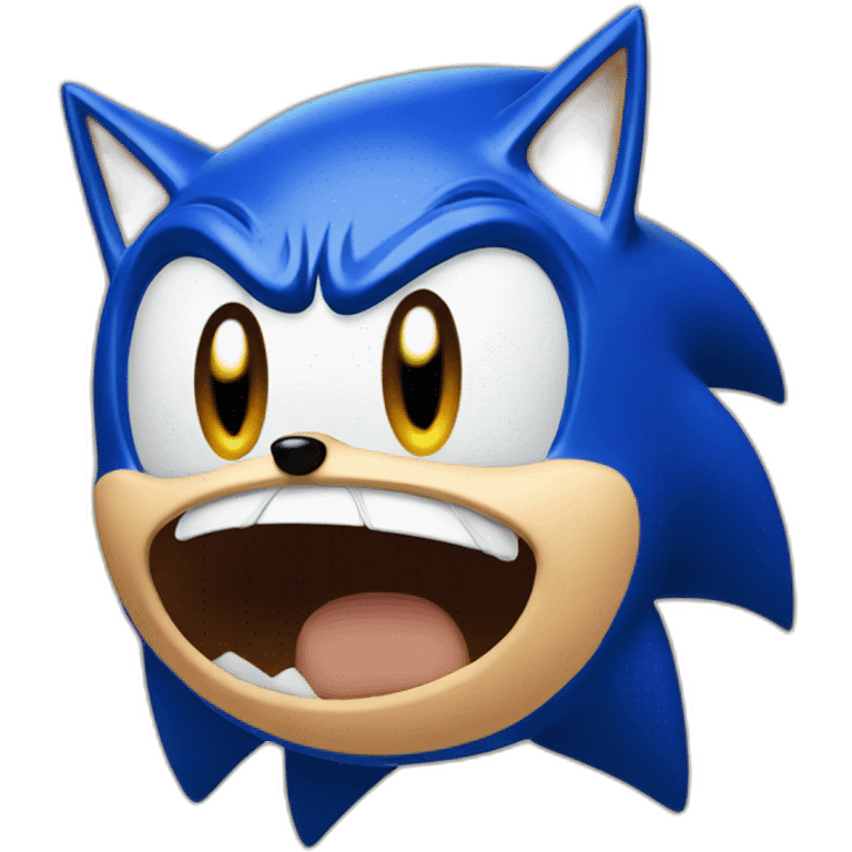 Sonic crying emoji