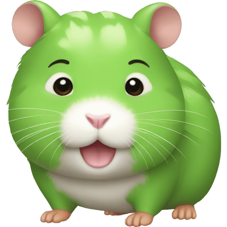 green hamster body emoji