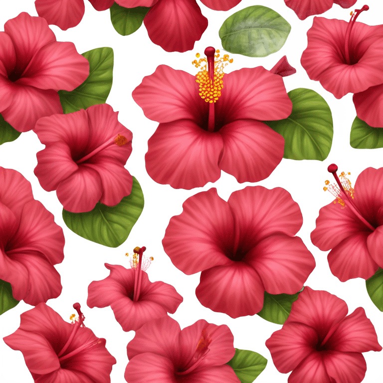 Hibiscus flower emoji