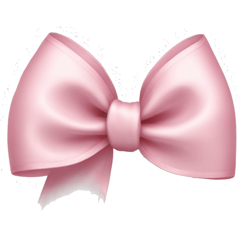 light pink ribbon bow emoji