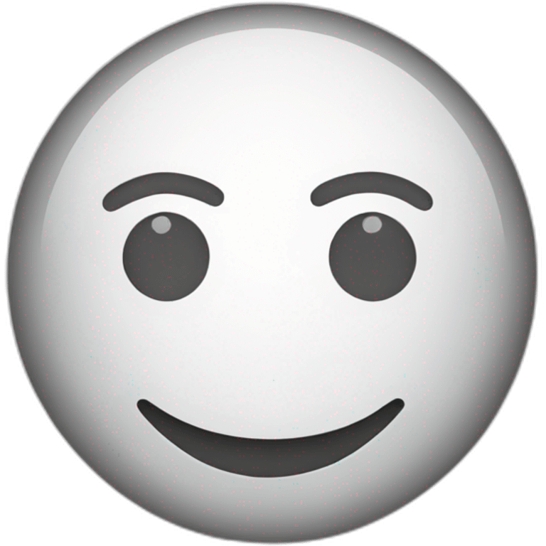 happy smile simple, with a curve line for the smile and the eyes are just circles emoji