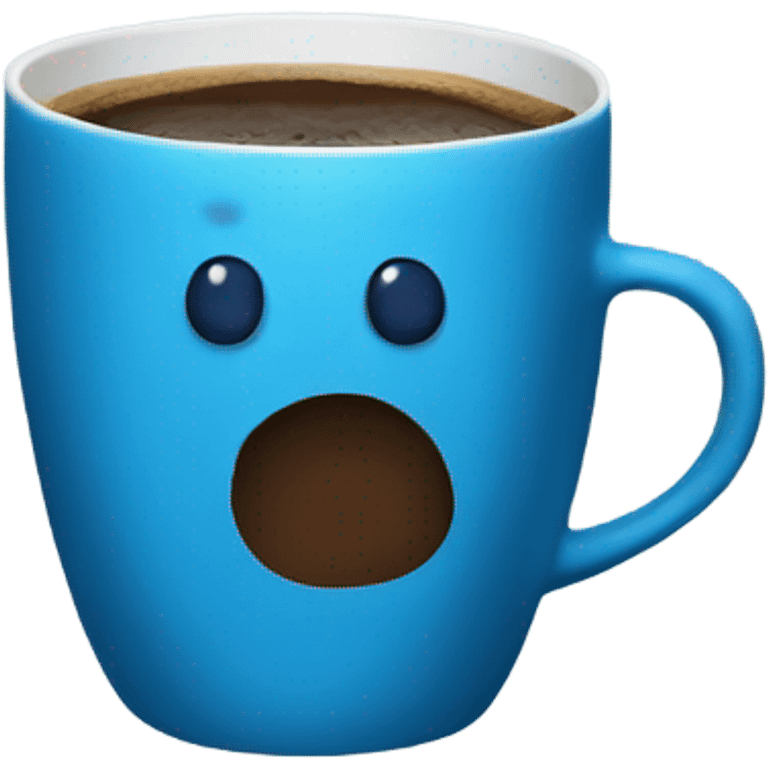 Cup of bluecoffee  emoji