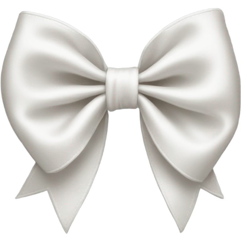 white satin bow emoji