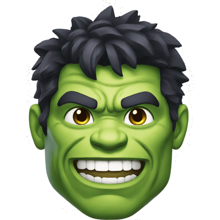 Smiling hulk emoji