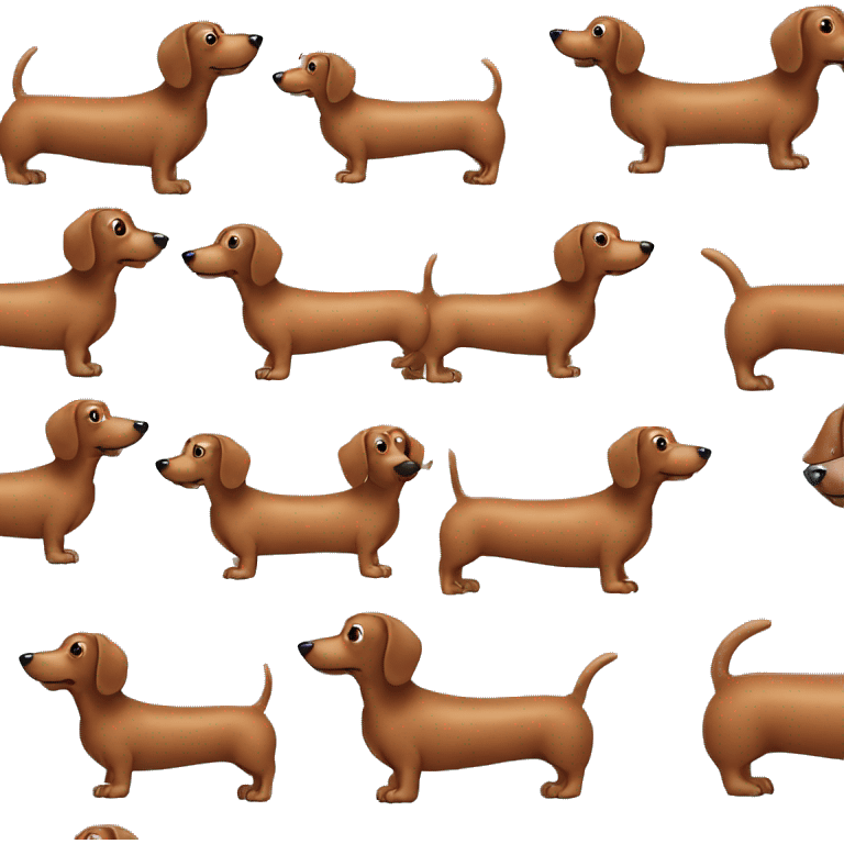 Sausage dog  emoji