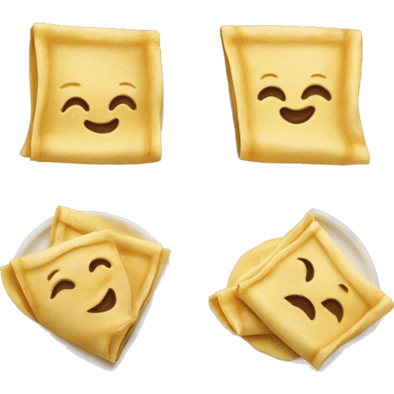 Sugar and butter crêpe emoji