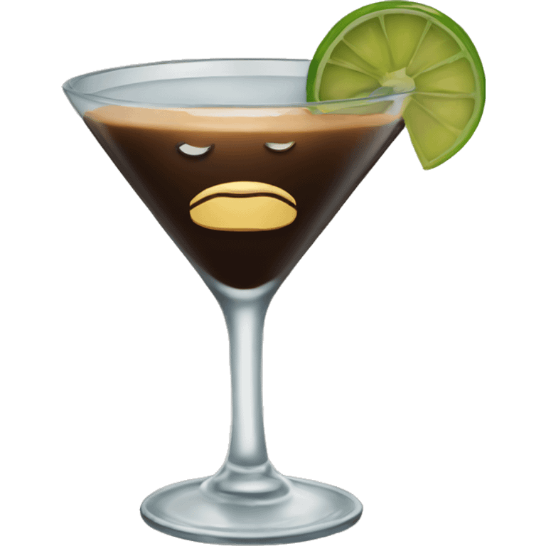 expresso martini in rocks glass emoji