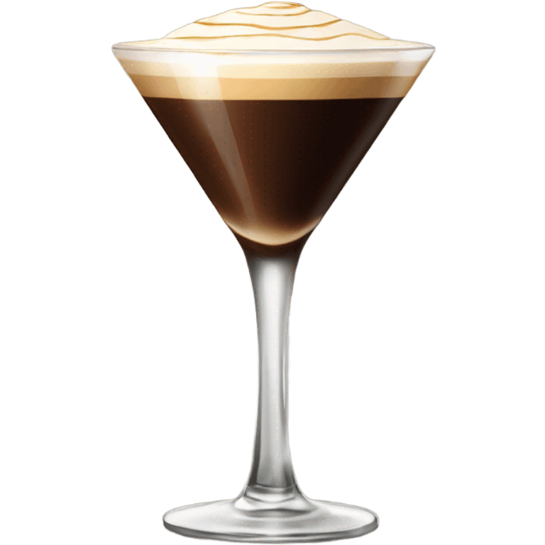 Espresso martini  in tall glass emoji