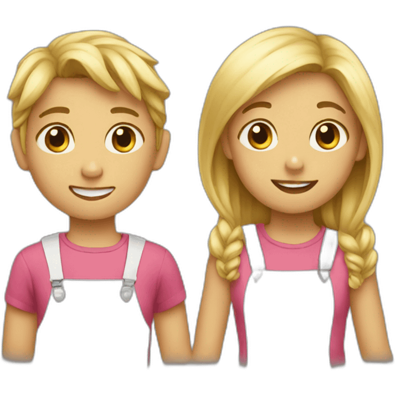 two kids  emoji