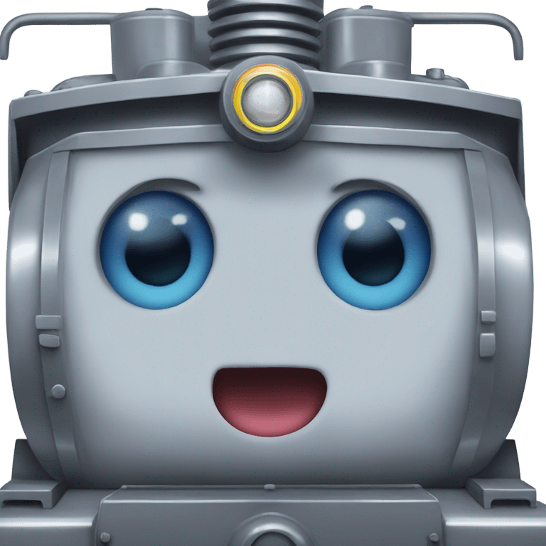 A electric locomotive (With little Kirby shiny eyes) emoji