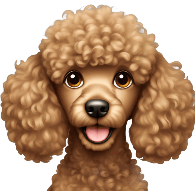 Light brown poodle  emoji