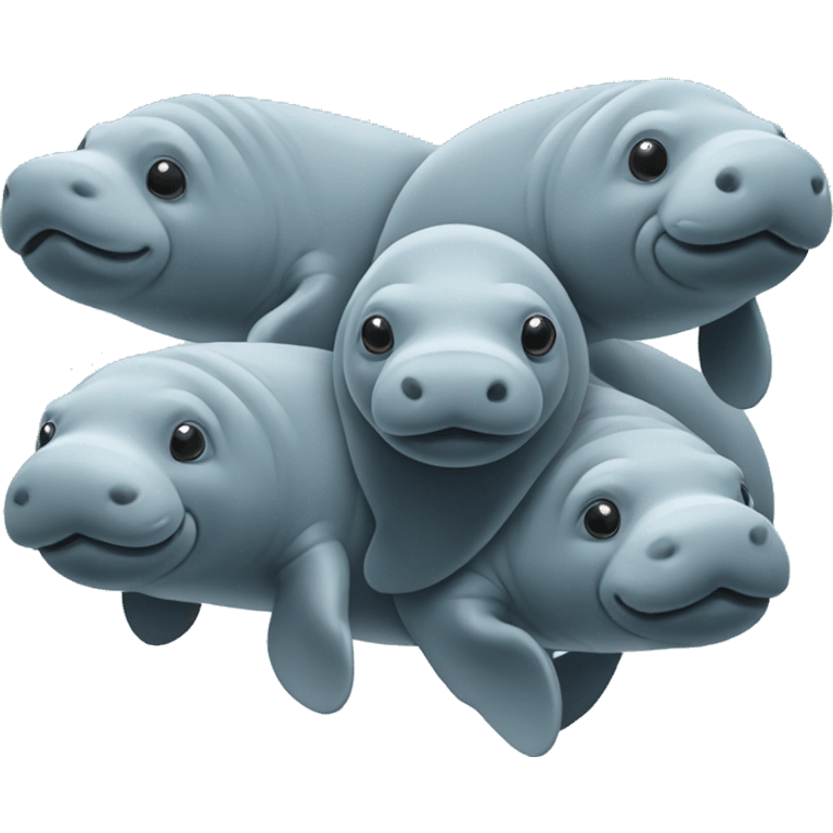 3 manatees  emoji