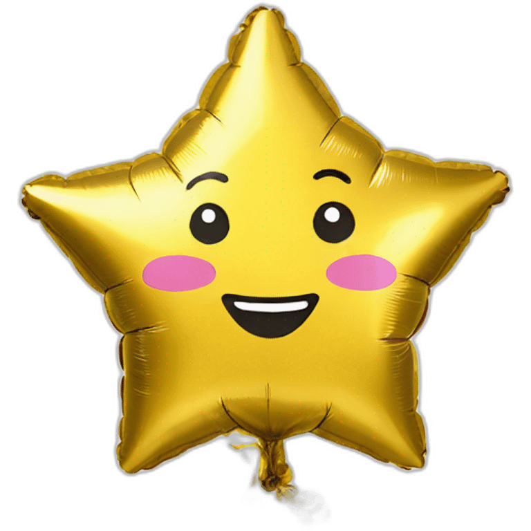 star foil balloon emoji