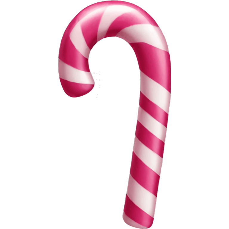 Pink candy cane emoji