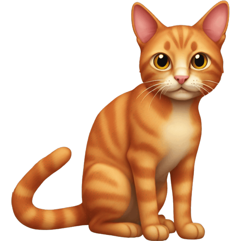 Vislo-eared red cat emoji