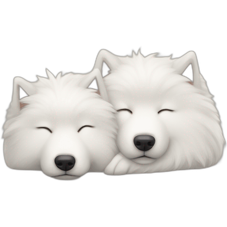 two-sleeping-samoyeds emoji