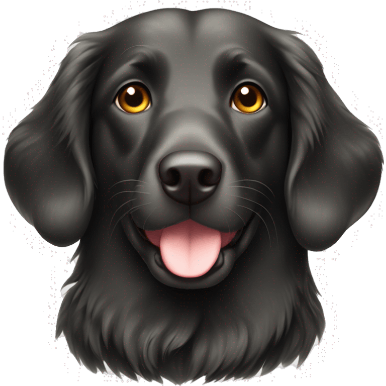 Flat coat retriever  emoji