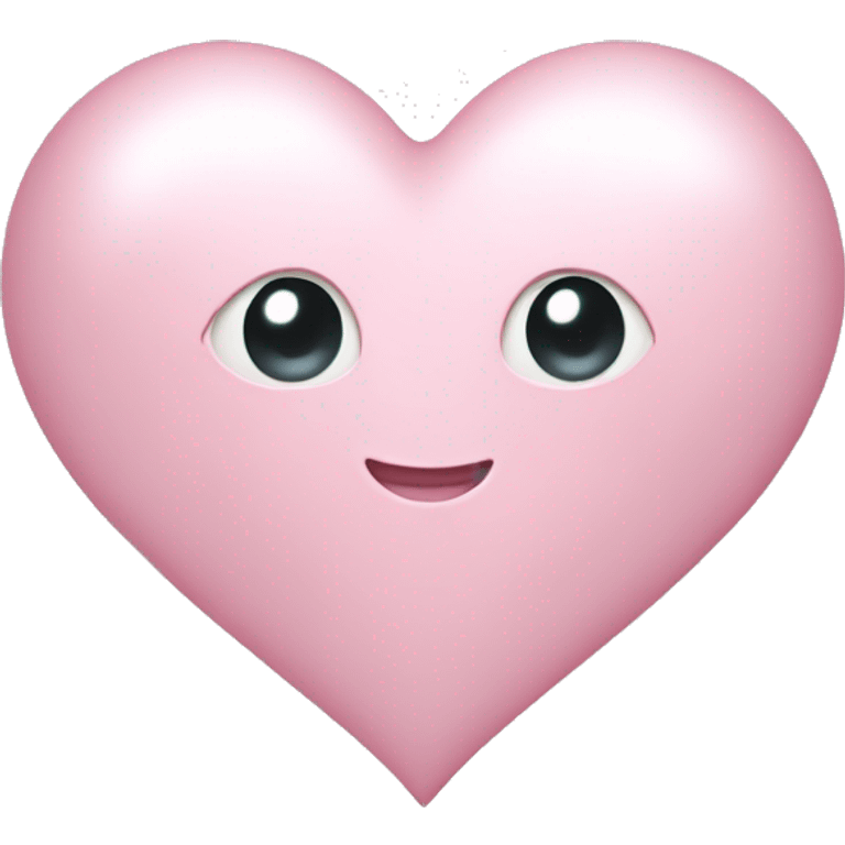 pearl light pink heart emoji