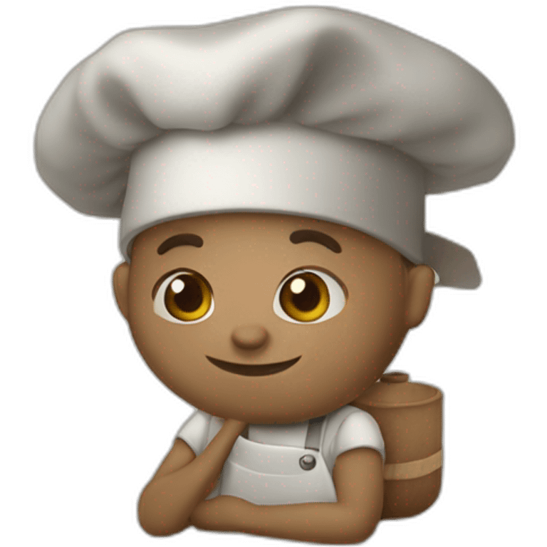 Un mapache cocinando emoji