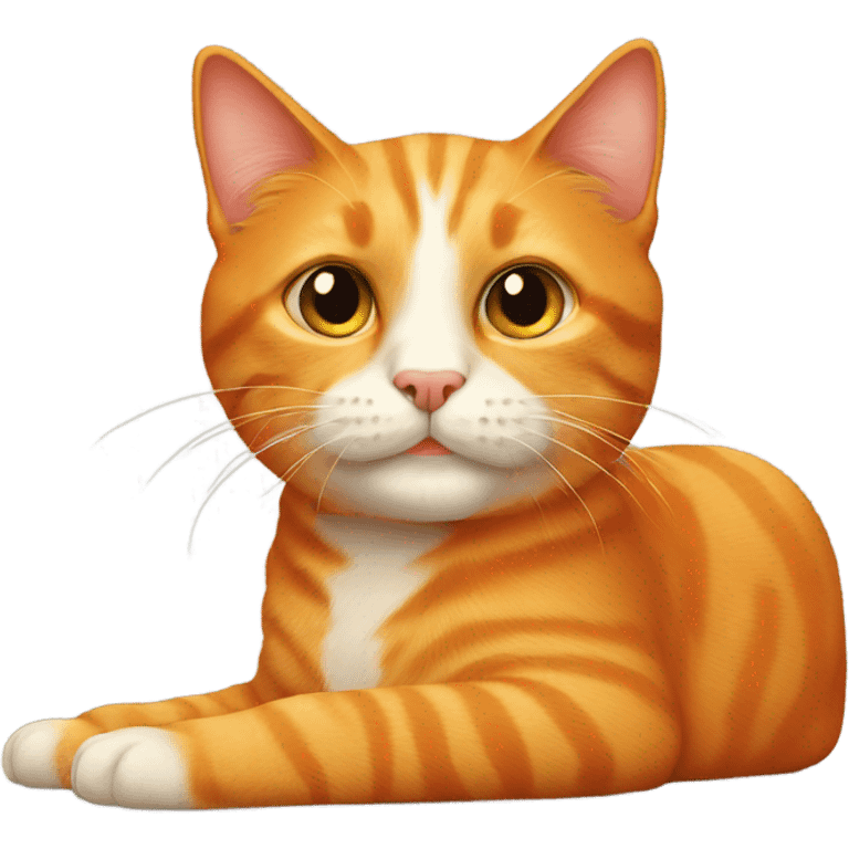 Solid orange cat  emoji