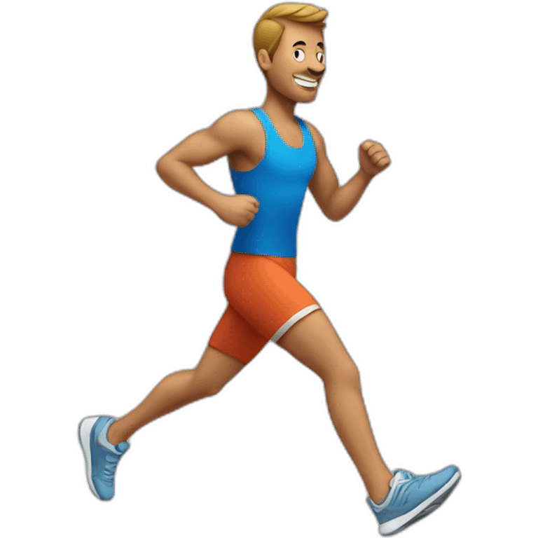 jogging man emoji