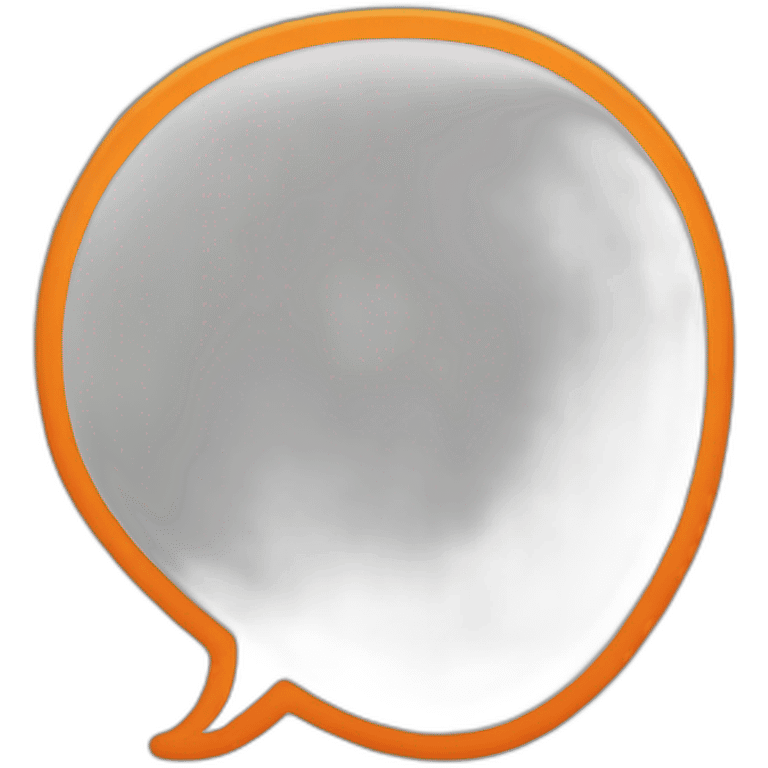 orange speech bubble emoji