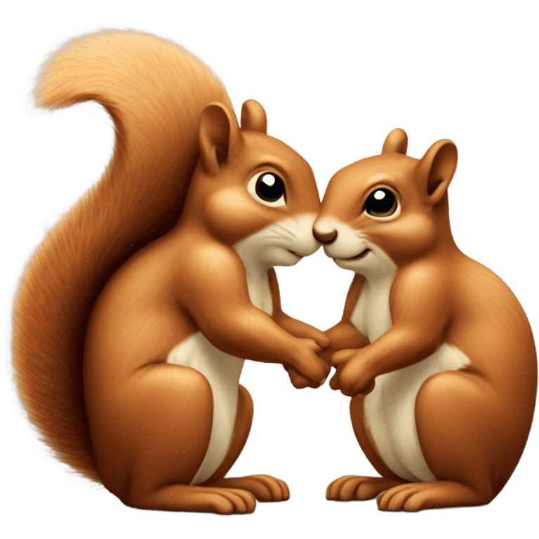 Kissing squirrel  emoji