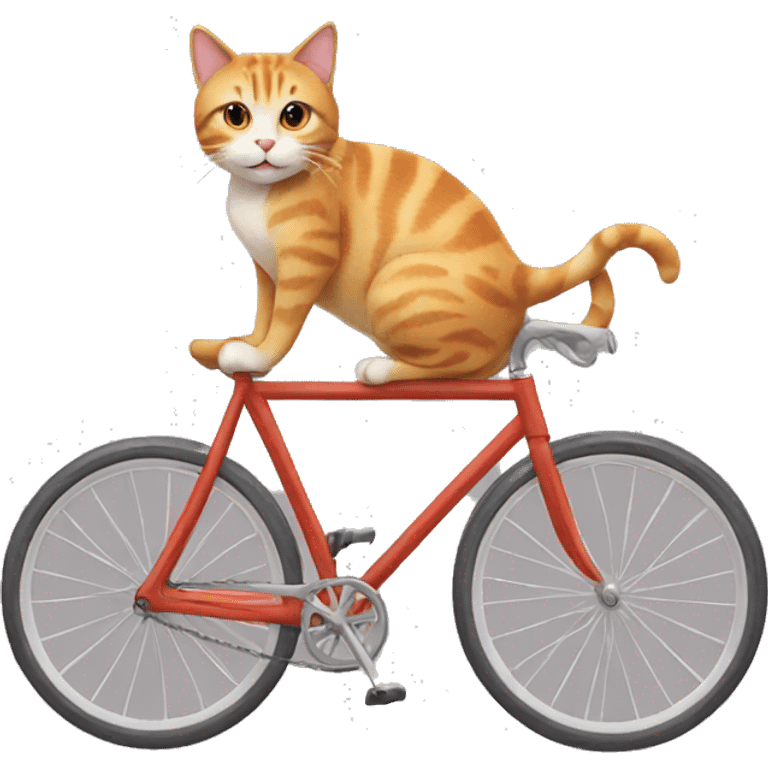 a cat on a bicycle emoji