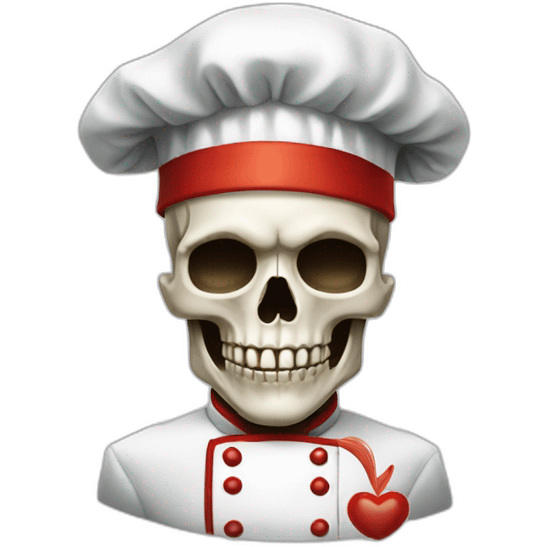 Skull Chef Kiss emoji