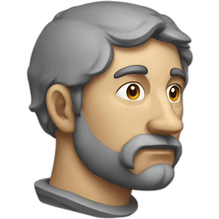 medieval innovator, thinking, concentrated, torso emoji