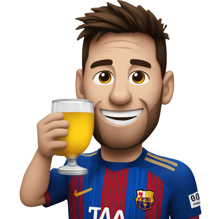 messi drinking matte emoji