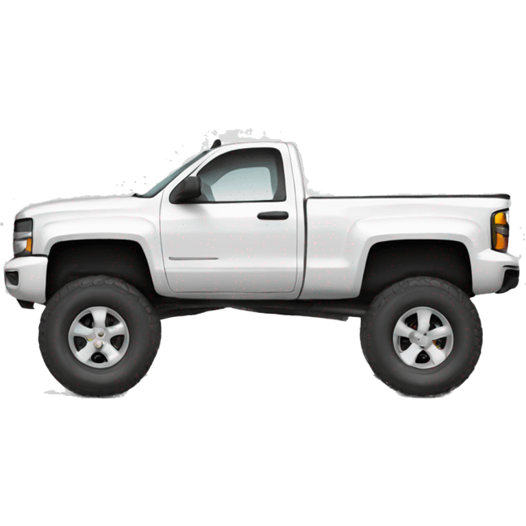 chevy white truck  emoji