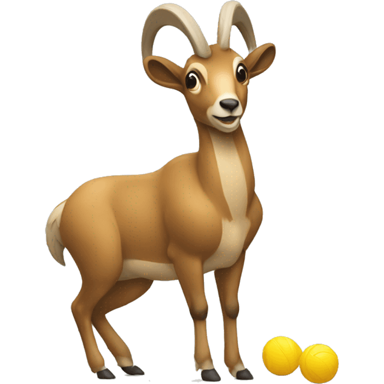 Chamois working out emoji