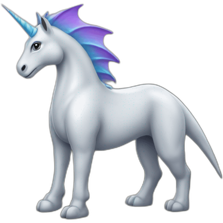 Licorne sur dinosore emoji