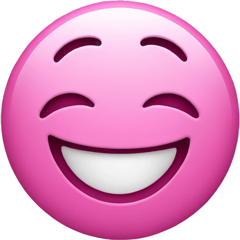 Pink smiley face emoji