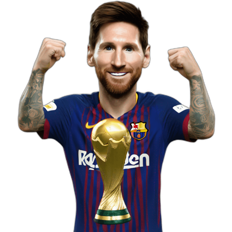 Messi with the Copa Libertadores emoji