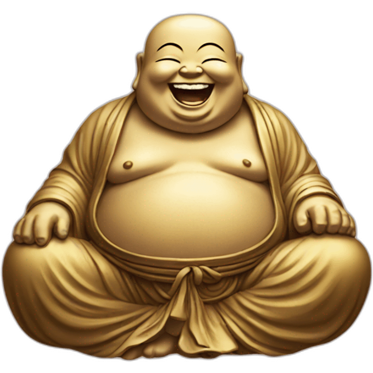 Laughing buddha emoji