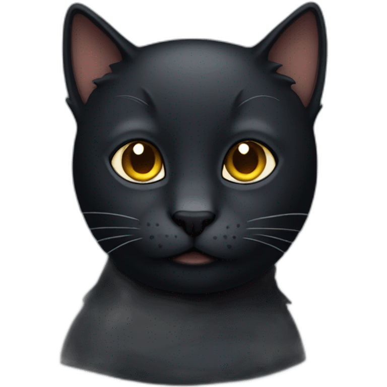 dark-cat emoji