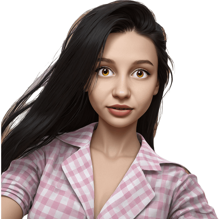 girl with long black hair emoji