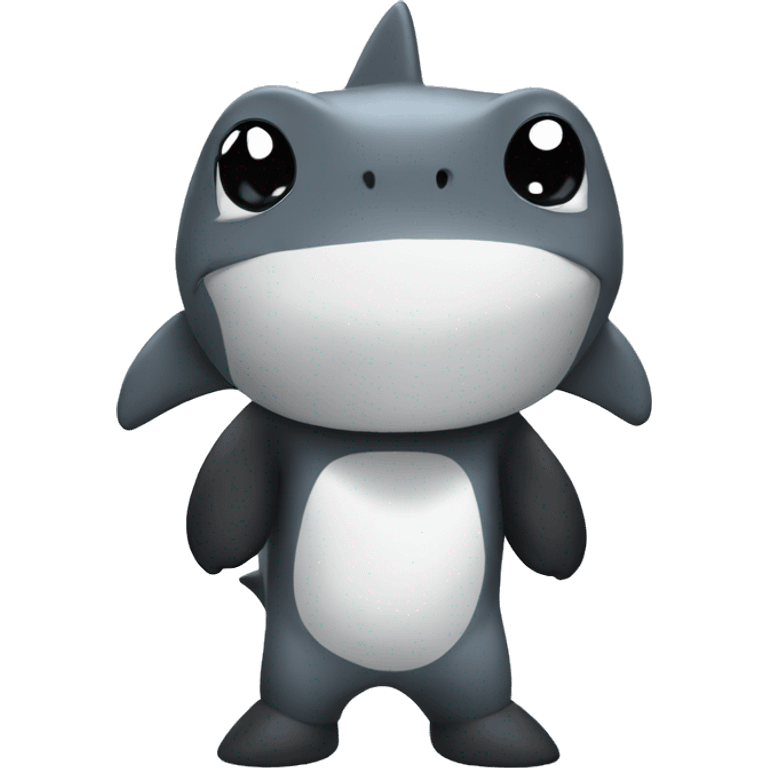 Shark wearing  panda pj￼ emoji