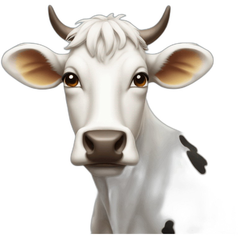 Une vache sur Twitter emoji