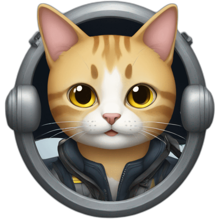 car pilot cat emoji