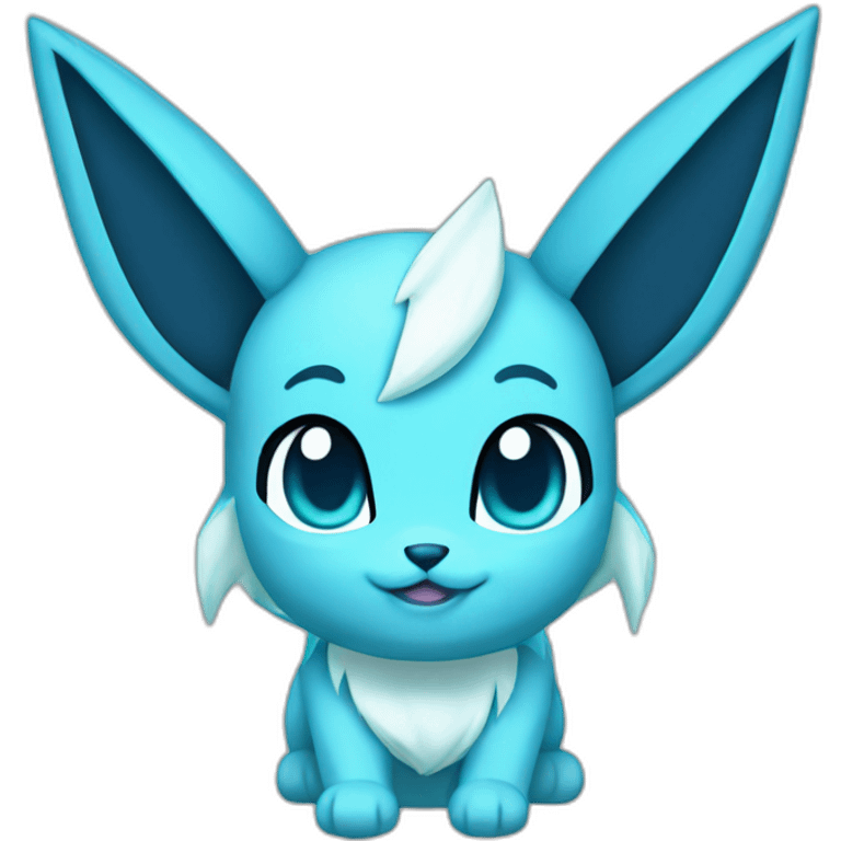 Glaceon Pokemon ears emoji